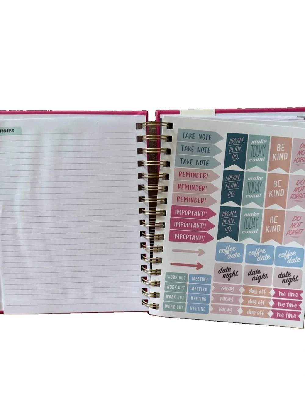 Eccolo Planner 2026- 2027 18-Month Weekly & Monthly Planner Hard Cover 8x7.5”